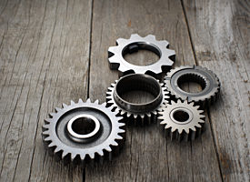 Gears and machine parts as a maintenance concept